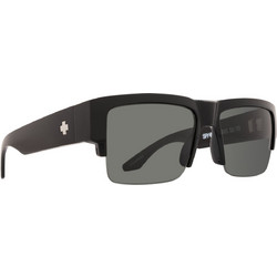 SPY Cyrus 5050 Black Ανδρικά Γυαλιά Ηλίου Τετράγωνα Κοκάλινα Μαύρα με Μαύρο Καθρέπτη Φακό