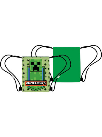 Minecraft Green Zone Παιδικό Αθλητικό Σακίδιο Πλάτης με Κορδόνια 40x35 εκ