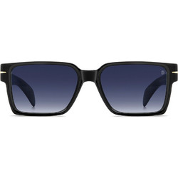 David Beckham DB7162/S 807/08 Ανδρικά Γυαλιά Ηλίου Τετράγωνα Κοκάλινα Μαύρα με Μπλε Φακό