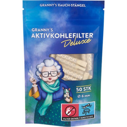 Φίλτρο Granny's Deluxe Slim 50 Ενεργού Ανθρακα 6.0mm με Πλαστικό Επιστόμιο