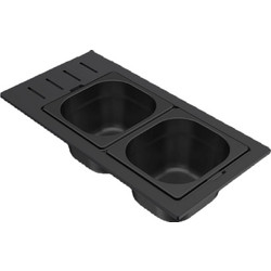 Elleci Sintesi Drain On 1/6 KD012100 Nero - Μπολ Gastronorm Νεροχύτη