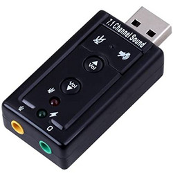 Κανάλι USB Εξωτερικός προσαρμογέας ήχου κάρτας ήχου με προσαρμογέα ήχου Mic-usb 7.1 καναλιών - OEM
