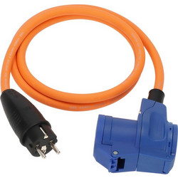 Brennenstuhl Camping/Maritim Adapter καλώδιο IP44 1,5 m Schuko σε κεκλιμένη υποδοχή CEE