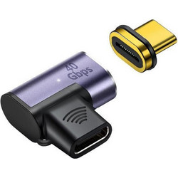 Microconnect Μαγνητικός USB4 Gen 3x2 90 Αντάπτορας USB-C σε USB-C (MC-USB4CCMF-MAGNETIC)