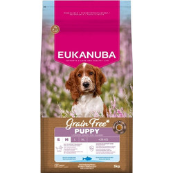 Eukanuba Grain Free Puppy Small & Medium with Ocean Fish 3kg