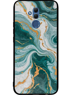 Sonique Marble Series Back Cover Green 01 (Huawei Mate 20 Lite)