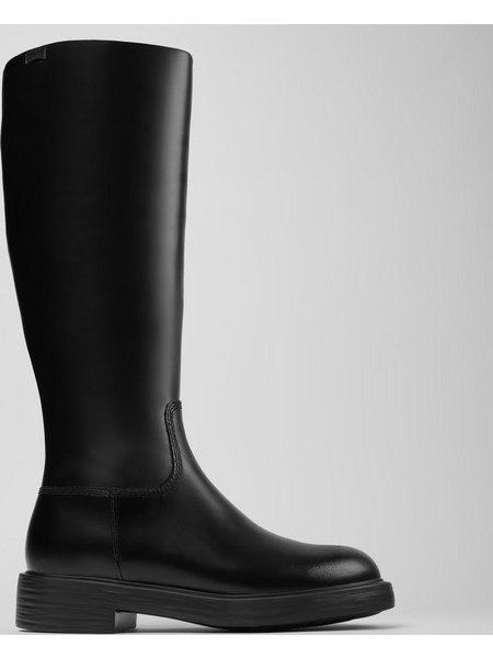 Camper Dean Knee High Boots Leather Black