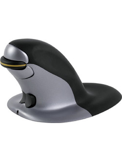 Fellowes Penguin Ambidextrous Medium Ασύρματο Ποντίκι Εργονομικό Vertical Black