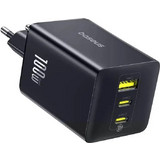 Baseus Enerfill FE11 Φορτιστής χωρίς Καλώδιο με Θύρα USB-A & 2 Θύρες USB-C 100W Quick Charge 3.0 & Power Delivery Black
