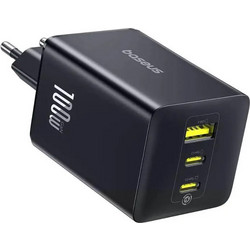 Baseus Enerfill FE11 Φορτιστής χωρίς Καλώδιο με Θύρα USB-A & 2 Θύρες USB-C 100W Quick Charge 3.0 & Power Delivery Black