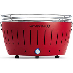 LotusGrill Ανοξείδωτη Ψησταριά Κάρβουνου Στρογγυλή Επιφάνειας 40.5cm G435 Red