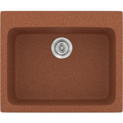 Sanitec Classic 331 Υποκαθήμενος Νεροχύτης Γρανίτη Ματ Granite Terracotta 60x50cm