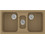 Sanitec Classic 325 Επικαθήμενος Νεροχύτης Γρανίτη Ματ Metallic Coffee 97x51cm