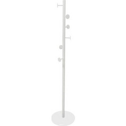 Καλόγερος Μεταλλικός Λευκός 38x38x181cm Ankor