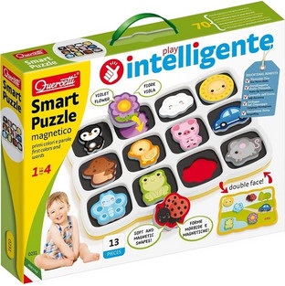 Παιδικό Puzzle Quercetti Μαγνητικό Πρώτα Χρώματα & Λέξεις 12 Κομμάτια
