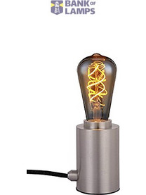 Luminaire HOLDER TABLE E27 steel/grey 2900162 SHADA