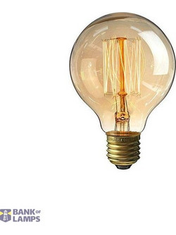 Bulb E27 40W G95 XQ15901 brown DIM