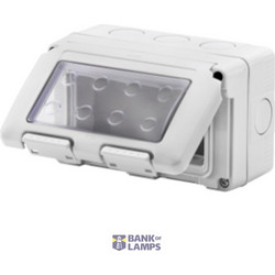 WATERTIGHT ENCLOSURE FOR SYSTEM DEVICES - 4 GANG - GREY RAL 7035 - IP55