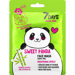 7Days Animal Sweet Panda Sheet Μάσκα Προσώπου για Λάμψη 28gr
