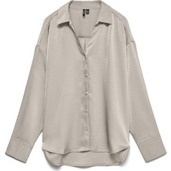 Vero Moda VMMIRO Μακρυμάνικο Γυναικείο Πουκάμισο Γκρι 10351765