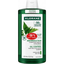 Klorane Ortie Σαμπουάν για Λιπαρά Μαλλιά 2x400ml