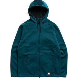 Burton Crown Weatherproof Full-Zip Ανδρική Ζακέτα Fleece και Φερμουάρ Πετρόλ
