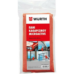 Wurth MicroActive Πανί Μικροϊνών Καθαρισμού Αυτοκινήτου Kόκκινο 40x40cm