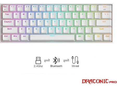 Redragon K530 Draconic White Custom Blue