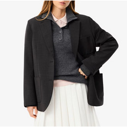 Lacoste Γυναικείο Σακάκι Μάλλινο Ανθρακί VF8426-EL6