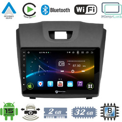 VenCore VenCore 3236-10007-0588B - Οθόνη Multimedia Android 15 9" 9109A MTK6762 Octa-Core 2GB/32GB IPS με Πρόσοψη, CarPlay, Android Auto και Υποστήριξη Κάμερας Οπισθοπορείας AHD για Isuzu D-MAX 2012-2