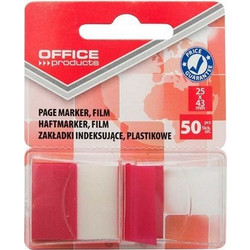 Σελιδοδείκτης 25x45mm Office - 50τμχ κόκκινο 14223121-04
