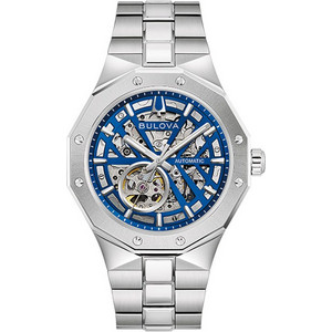 Bulova Prestige Automatic Ανδρικό Ρολόι Αυτόματο με Ασημί Μεταλλικό Μπρασελέ 96A352