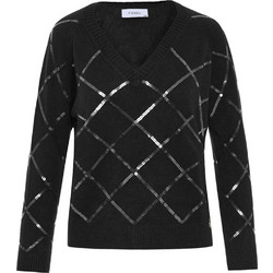 FOREL Πλεκτή μπλούζα 083.90.01.035-Μαύρο Black