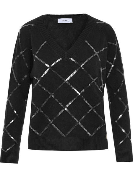 FOREL Πλεκτή μπλούζα 083.90.01.035-Μαύρο Black