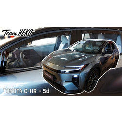 Heko Heko - Ανεμοθραύστες Παραθύρων για Toyota C-HR 5d 2025+ μπροστά και πίσω, προσφέρουν φυσικό εξαερισμό καμπίνας χωρίς ρεύματα αέρα και βροχή - 4 Τεμ. (ΑΝΕΜ.SET29696)