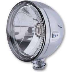 HIGHSIDER pro 5 3/4 Inch Main Headlight Skyline H4 Chrome LED Parking Light Ring, E-Approved (1pc)