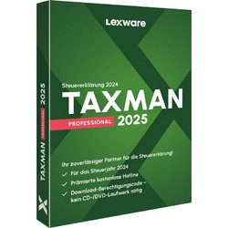 Lexware TAXMAN professional 2025 (1-Platz Lizenz) - ESD-Download