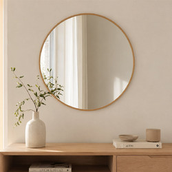 Καθρέφτης Τοίχου (Φ80) Spitishop Ferrara Natural
