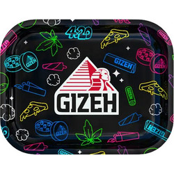 Gizeh Rolling Tray Δίσκος Comic Edition Μαύρο - Mini (18x14cm)