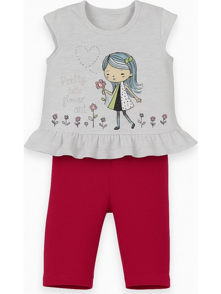 Beboulino Dolls Little Girl Βρεφικό Σετ για Κορίτσι Ροζ 80008500008