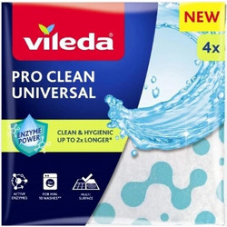 Universal Cloth Enzymes Vileda Pro Clean 4 Pcs 179370