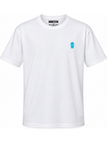 Ghetto T-Shirt White - Blue Mask