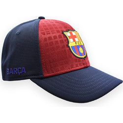Fc Barcelona Official cap - Navy & Garnet 'eix' Textured - Size Adult (5001gexcn)
