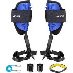 VEVOR Tree Climbing Spikes Set, Height-Adjustable Tree Climbing Gear with Straps & Waist Harness, 159 kg Load Capacity, Heavy Duty Steel Climb Spurs Arborist Equipment for Fruit Picking Hunting