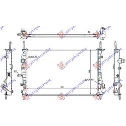 ΨΥΓΕΙΟ ΠΕΤΡΕΛΑΙΟ 2002- + A/C (620x397) (VALEO) για FORD MONDEO 2000-2007 (B5Y)