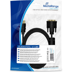MediaRange Καλώδιο HDMI Male to DVI-D Male 2m Black MRCS132