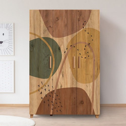 Wardrobe Leva Hedera Form Atlantic Pine Melamine Coated Particle Board 120x48x189 cm