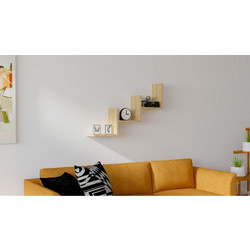 Wall Shelf Mist - Atlantic Atlantic Pine Melamine Coated Particle Board 90x19.6x60 cm