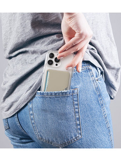 Speck card pocket case with ClickLock function Wallet MagSafe Pale Oak