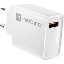 NATEC NETWORK CHARGER RIBERA USB-A 18W WHITE